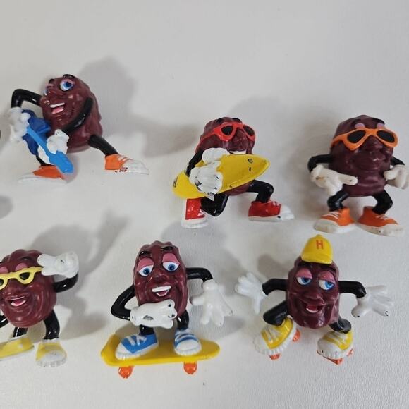 California Raisins Figures Lot of 7 Vintage - Picture 3 of 5